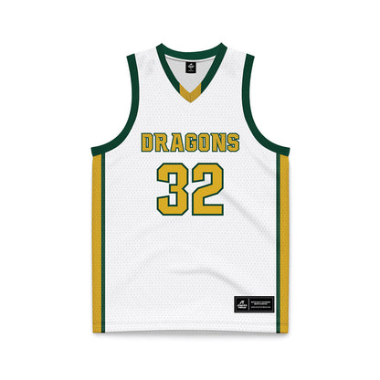 Tiffin - NCAA Men's Basketball : Angelo Vega - White Basketball Jersey-0