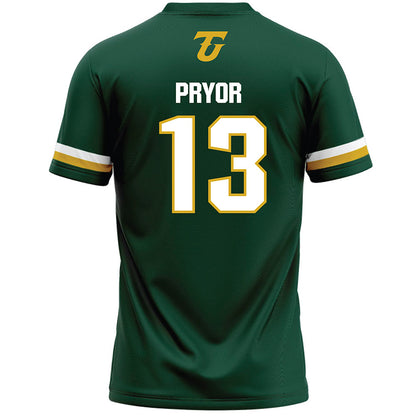 Tiffin - NCAA Men's Lacrosse : Grant Pryor - Dark Green Lacrosse Jersey -1