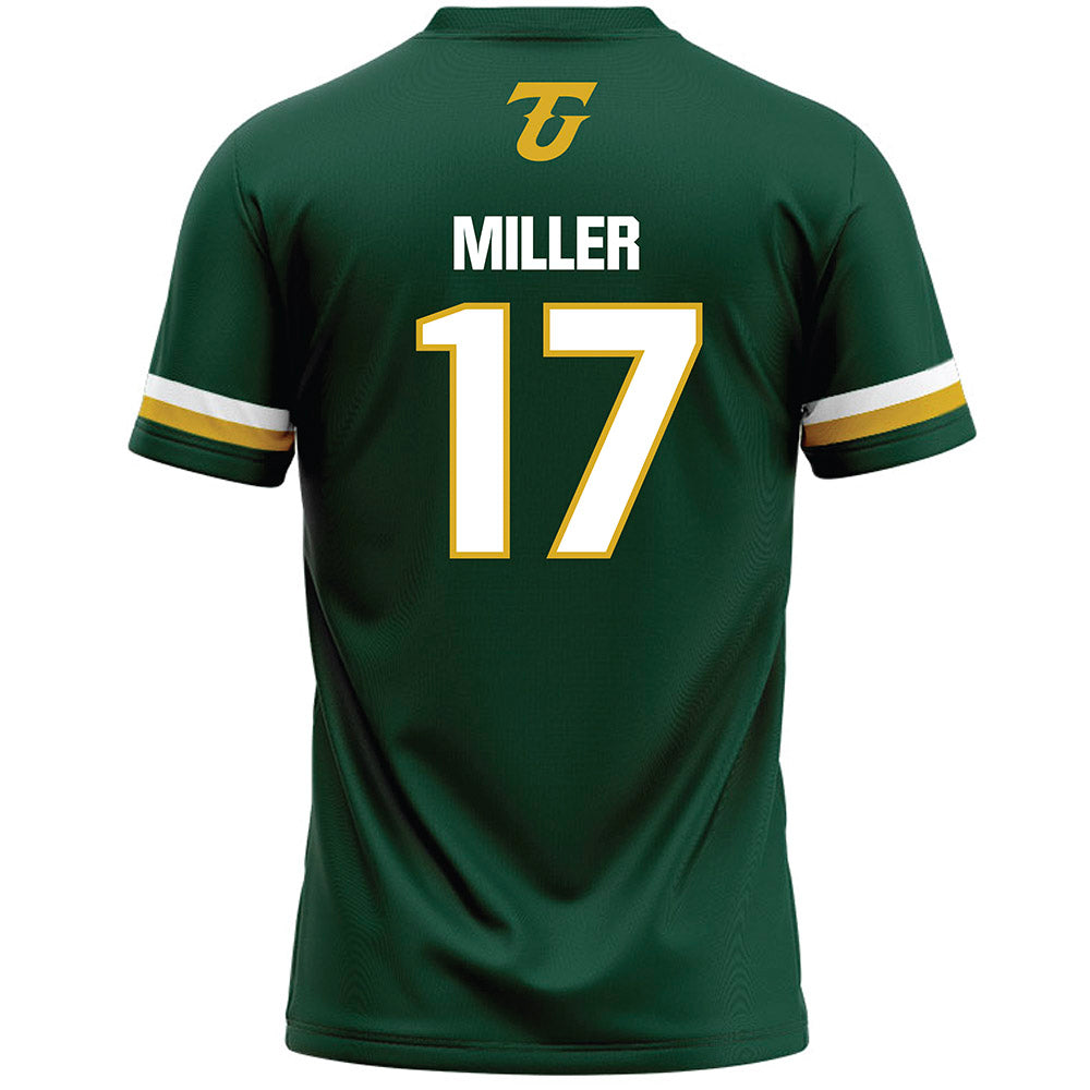 Tiffin - NCAA Men's Lacrosse : Oliver Miller - Dark Green Lacrosse Jersey -1
