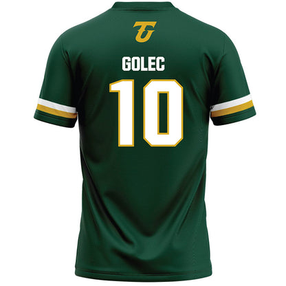 Tiffin - NCAA Men's Lacrosse : Colin Golec - Dark Green Lacrosse Jersey -1