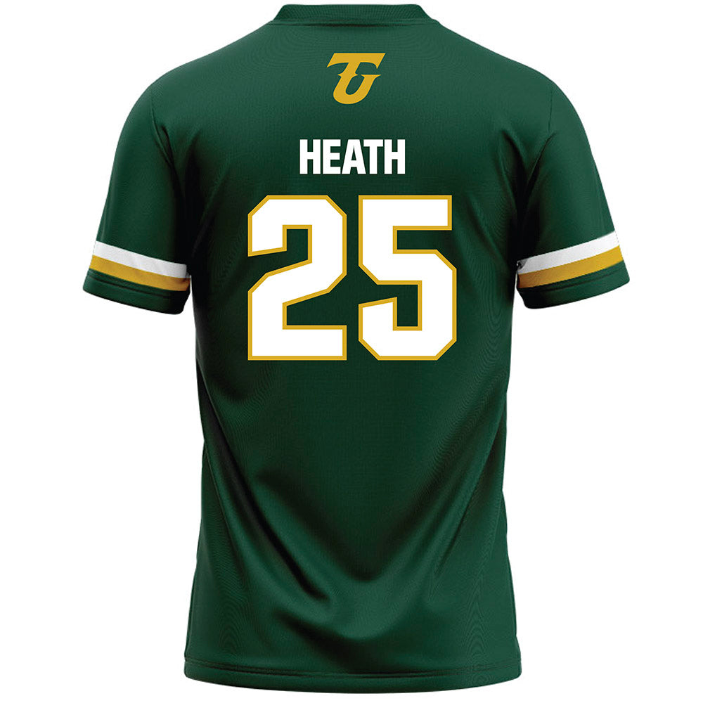 Tiffin - NCAA Men's Lacrosse : Andrew Heath - Dark Green Lacrosse Jersey -1