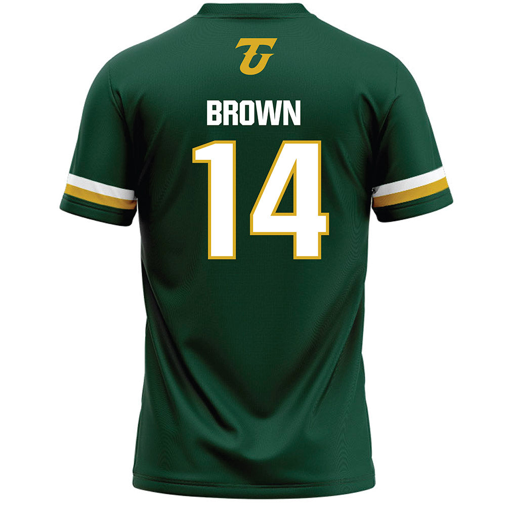 Tiffin - NCAA Men's Lacrosse : Alex Brown - Dark Green Lacrosse Jersey -1