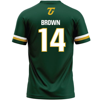 Tiffin - NCAA Men's Lacrosse : Alex Brown - Dark Green Lacrosse Jersey -1