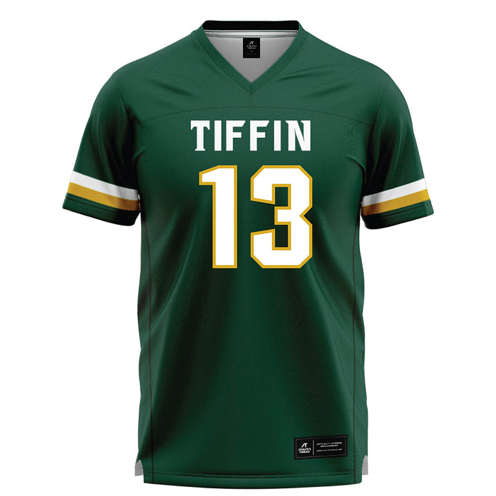 Tiffin - NCAA Men's Lacrosse : Grant Pryor - Dark Green Lacrosse Jersey -0