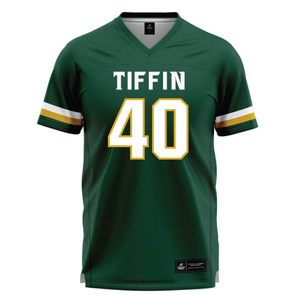 Tiffin - NCAA Men's Lacrosse : Ryan Hubberts - Dark Green Lacrosse Jersey -0