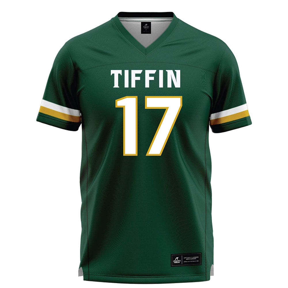 Tiffin - NCAA Men's Lacrosse : Oliver Miller - Dark Green Lacrosse Jersey -0
