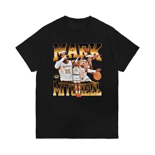 Missouri - NCAA Men's Basketball : Mark Mitchell - Player Collage Premium T-Shirt-0