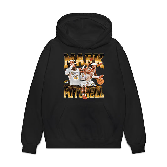Missouri - NCAA Men's Basketball : Mark Mitchell - Player Collage Premium Hooded Sweatshirt-0