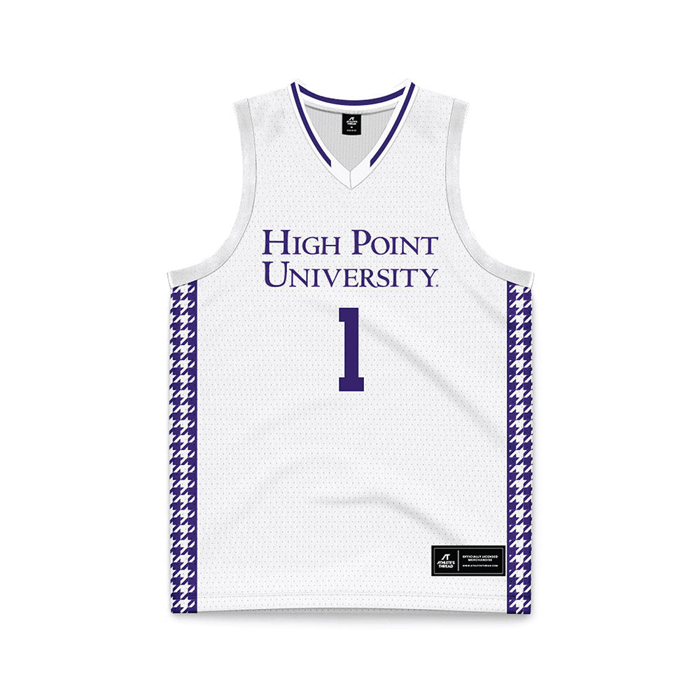 High Point - NCAA Men's Basketball : Kezza Giffa - White Basketball Jersey-0