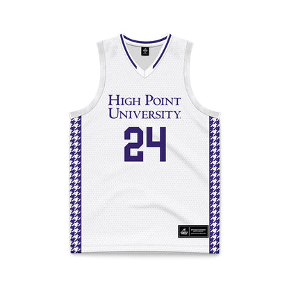 High Point - NCAA Men's Basketball : David Fonville - White Basketball Jersey-0