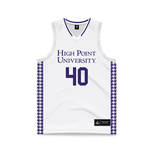 High Point - NCAA Men's Basketball : Ivan Matlekovic - White Basketball Jersey-0