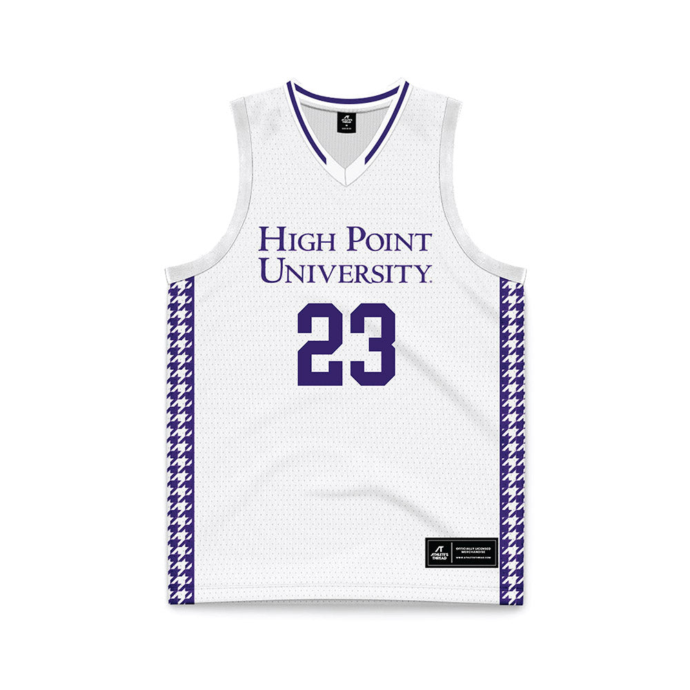 High Point - NCAA Men's Basketball : Kasen Krueger - White Basketball Jersey-0
