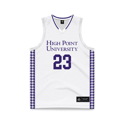 High Point - NCAA Men's Basketball : Kasen Krueger - White Basketball Jersey-0