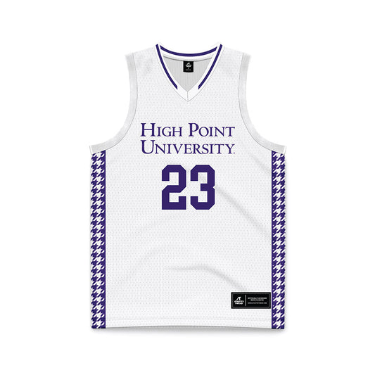 High Point - NCAA Men's Basketball : Kasen Krueger - White Basketball Jersey-0