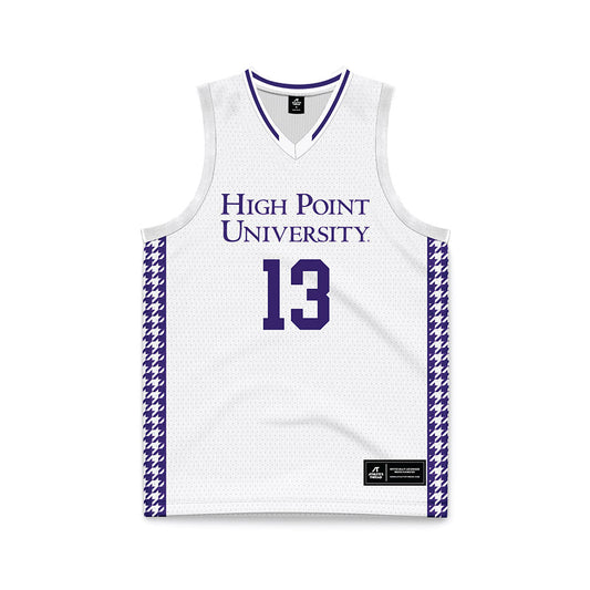 High Point - NCAA Men's Basketball : Liam Mcchesney - White Basketball Jersey-0