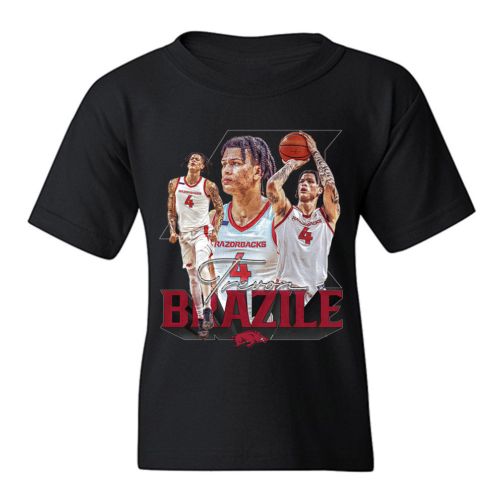 Arkansas - NCAA Men's Basketball : Trevon Brazile - Player Collage Youth T-Shirt-0