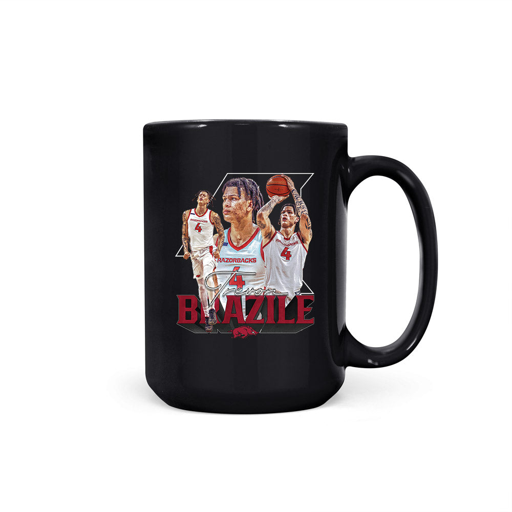Arkansas - NCAA Men's Basketball : Trevon Brazile - Player Collage Coffee Mug-0