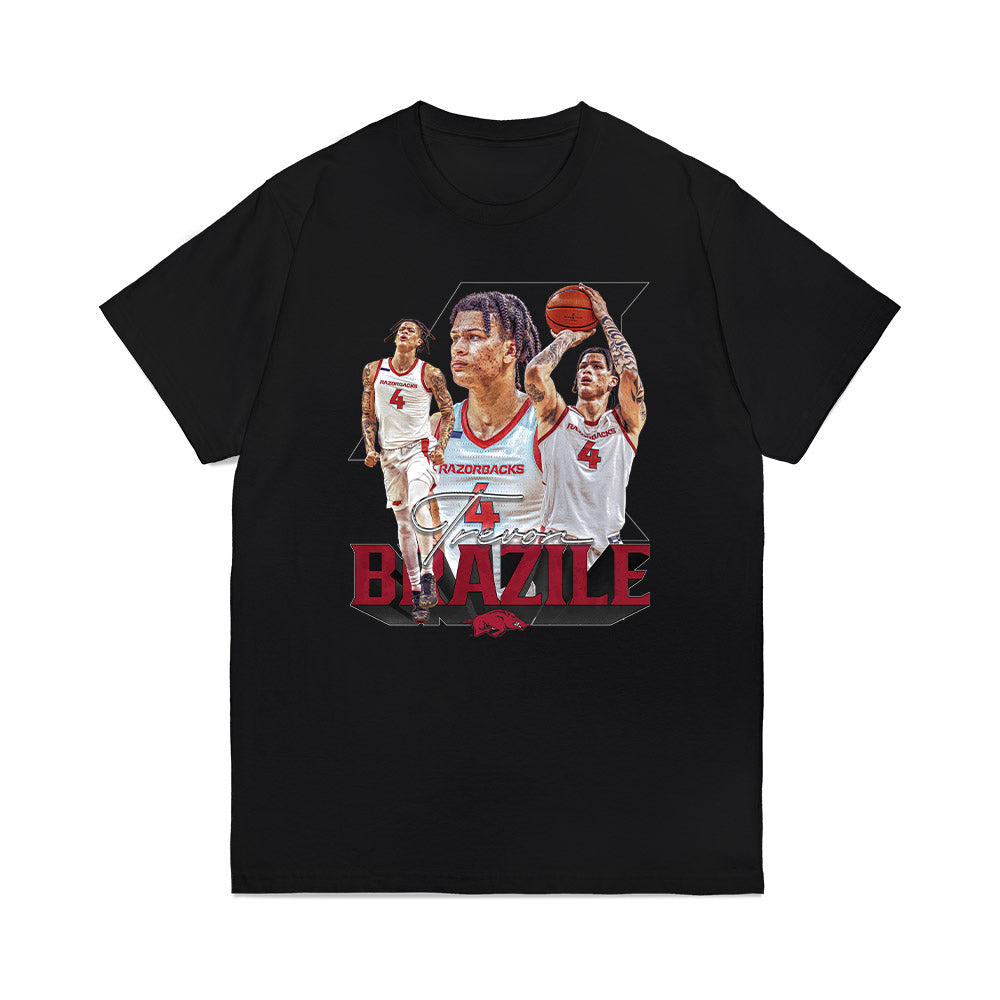 Arkansas - NCAA Men's Basketball : Trevon Brazile - Player Collage Premium T-Shirt-0