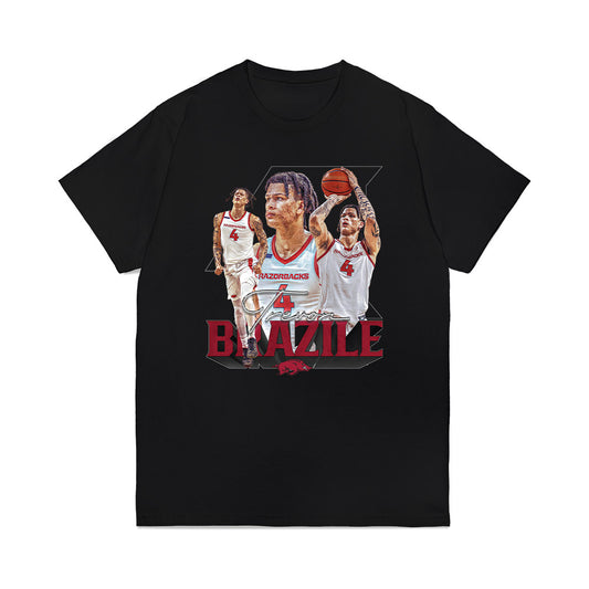 Arkansas - NCAA Men's Basketball : Trevon Brazile - Player Collage Premium T-Shirt-0