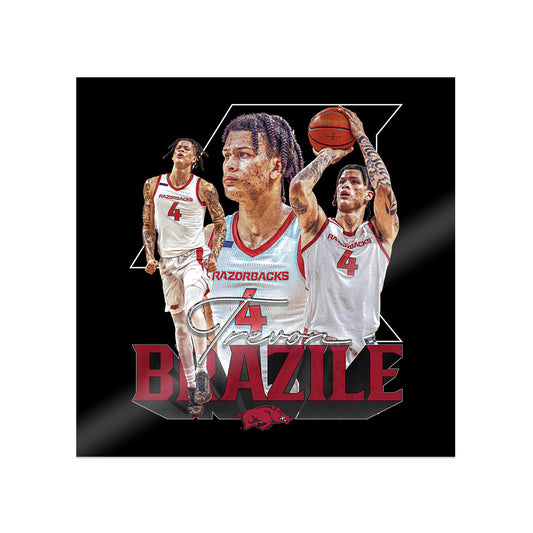 Arkansas - NCAA Men's Basketball : Trevon Brazile - Player Collage Sticker-0