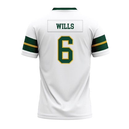 Tiffin - NCAA Football : Javier Wills - White Premium Football Jersey-1