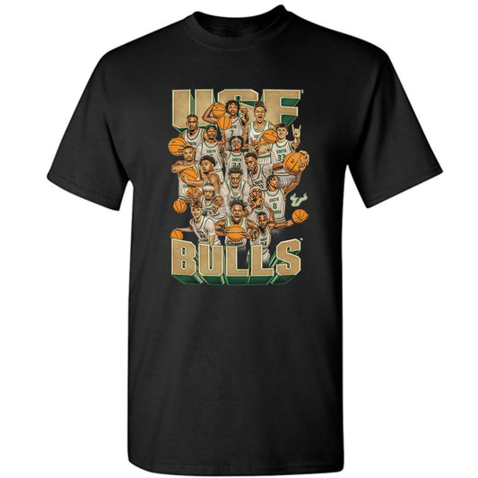 USF - NCAA Men's Basketball : Team Collage T-Shirt-0