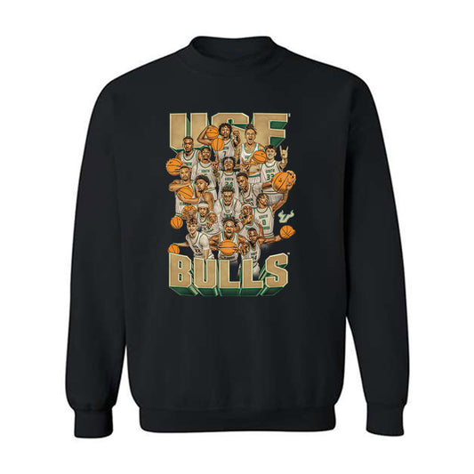 USF - NCAA Men's Basketball : Team Collage Crewneck Sweatshirt-0