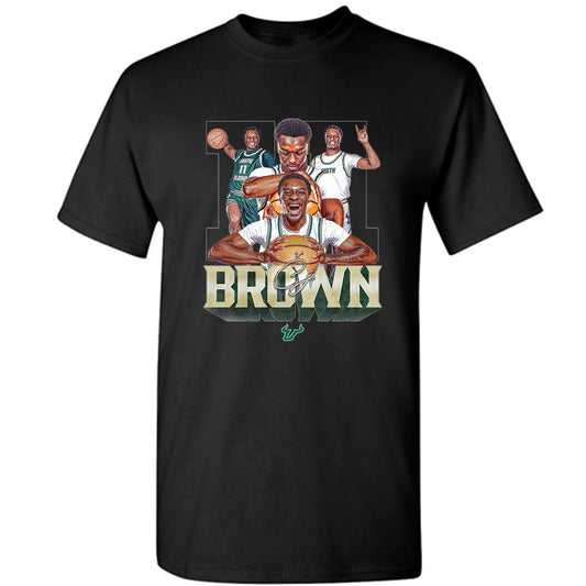 USF - NCAA Men's Basketball : CJ Brown - T-Shirt-0