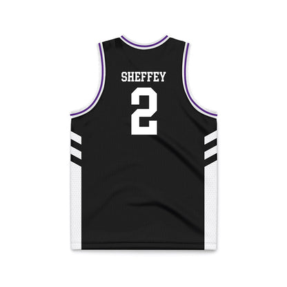 TCU - NCAA Women's Basketball : Veronica Sheffey - Black Basketball Jersey-1