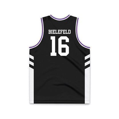 TCU - NCAA Women's Basketball : Clara Bielefeld - Black Basketball Jersey-1