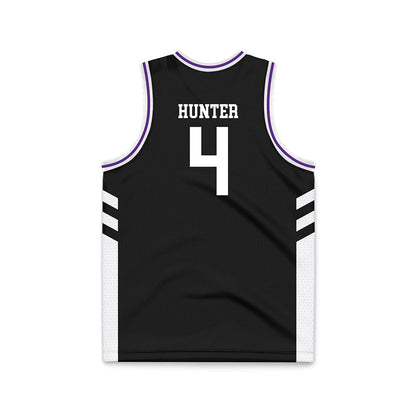 TCU - NCAA Women's Basketball : Donovyn Hunter - Black Basketball Jersey-1