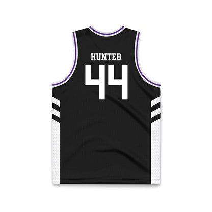 TCU - NCAA Women's Basketball : Emily Hunter - Black Basketball Jersey-1