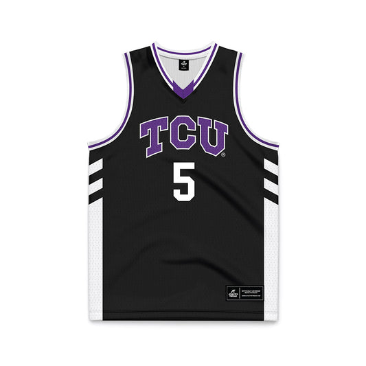 TCU - NCAA Women's Basketball : Olivia Miles - Black Basketball Jersey-0