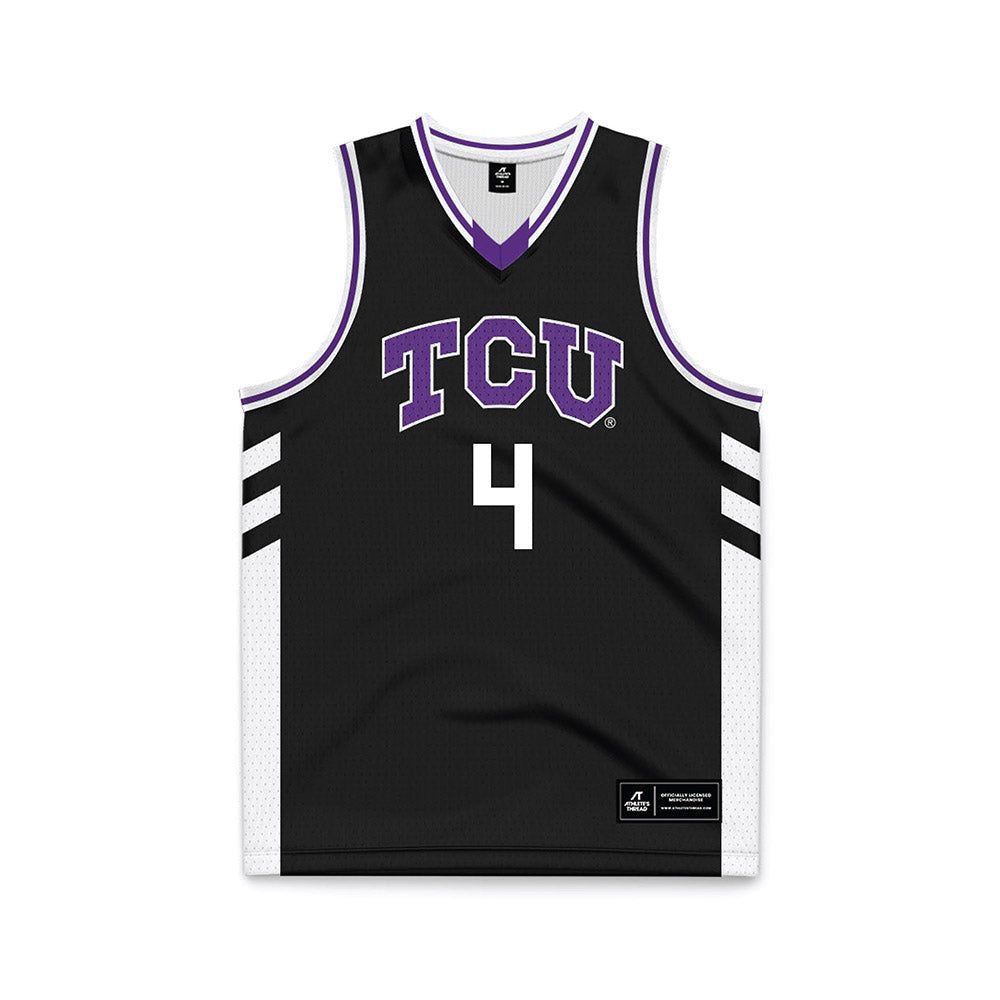 TCU - NCAA Women's Basketball : Donovyn Hunter - Black Basketball Jersey-0