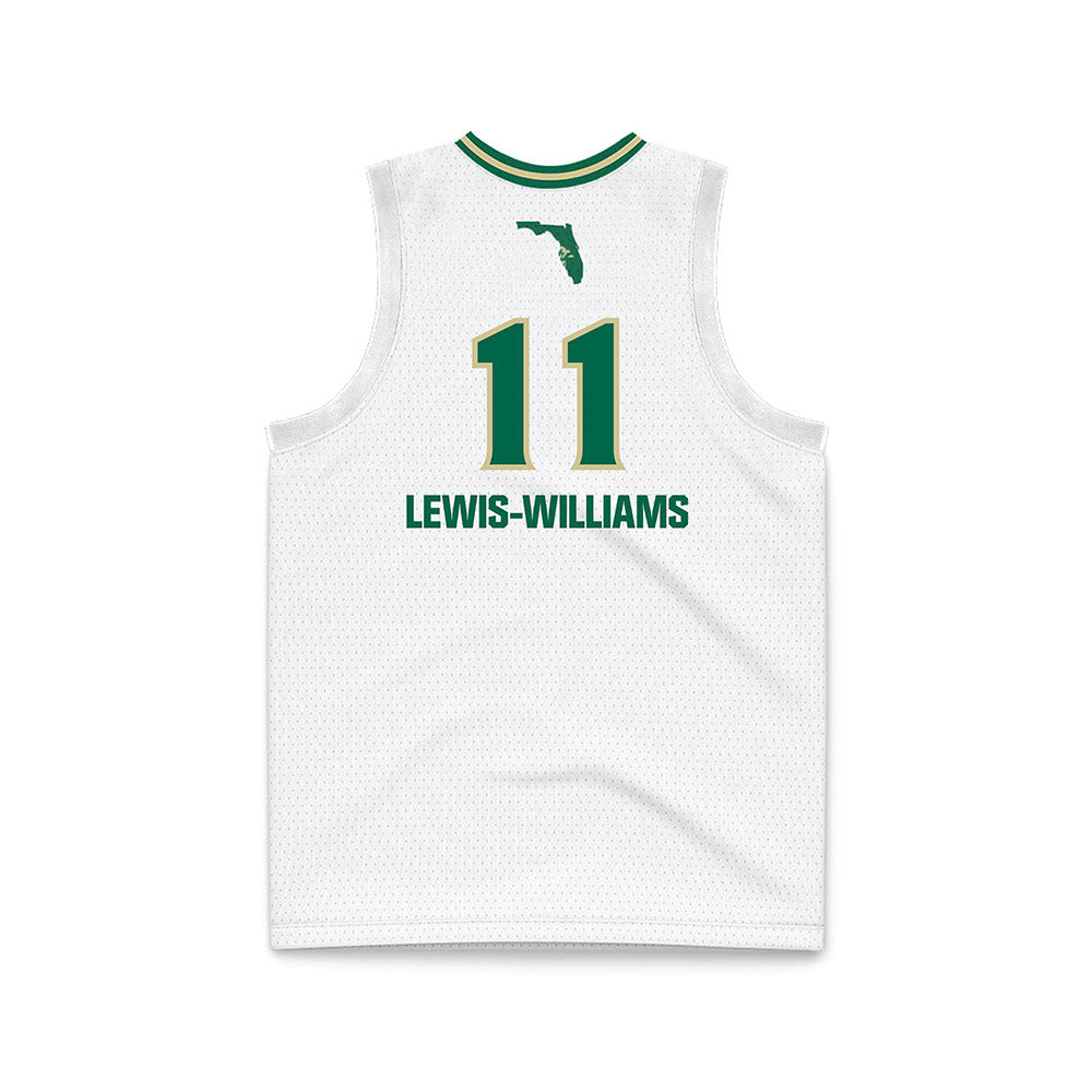 USF - NCAA Women's Basketball : Kirsten Lewis-Williams - White Basketball Jersey-1