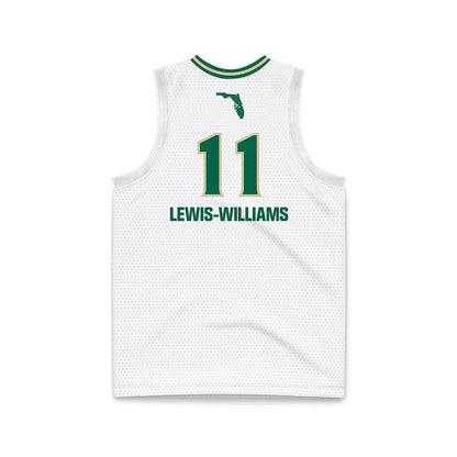 USF - NCAA Women's Basketball : Kirsten Lewis-Williams - White Basketball Jersey-1