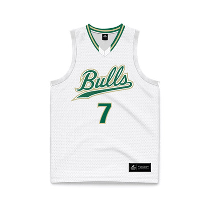 USF - NCAA Women's Basketball : Lana Vukcevic - White Basketball Jersey-0