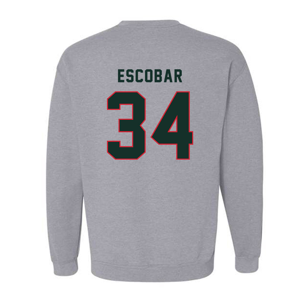 MVSU - NCAA Baseball : Angel Escobar - Classic Shersey Crewneck Sweatshirt-1