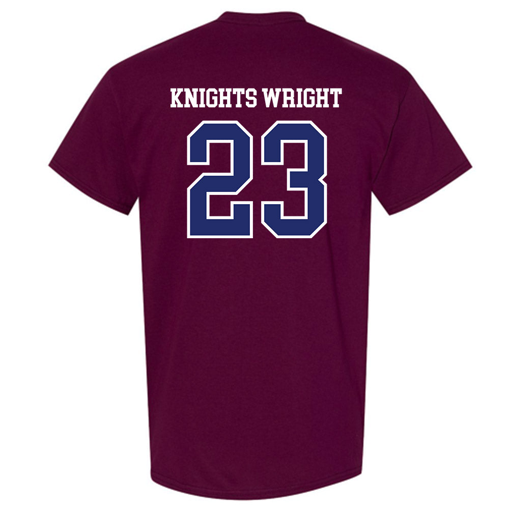 SCSU - NCAA Men's Basketball : DShay Knights Wright - T-Shirt-1