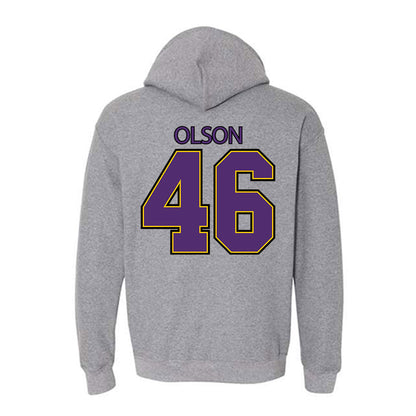 MNSU - NCAA Football : Tanner Olson - Classic Shersey Hooded Sweatshirt-1