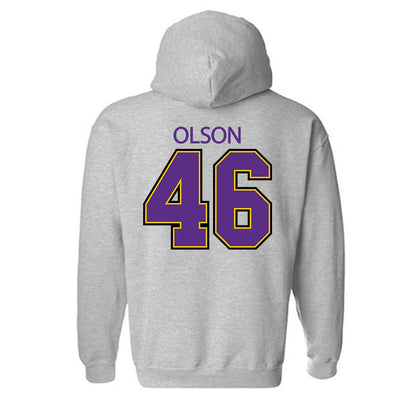 MNSU - NCAA Football : Tanner Olson - Classic Shersey Hooded Sweatshirt-1