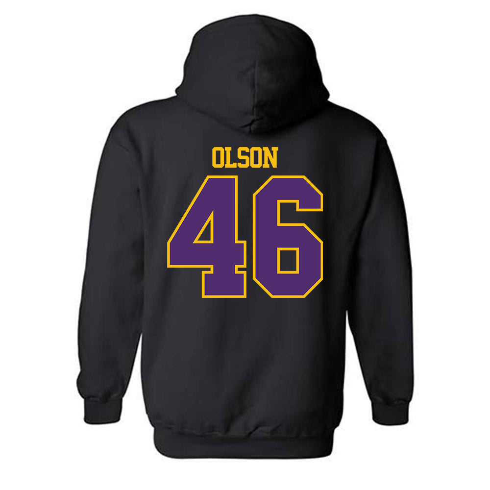 MNSU - NCAA Football : Tanner Olson - Classic Shersey Hooded Sweatshirt-1