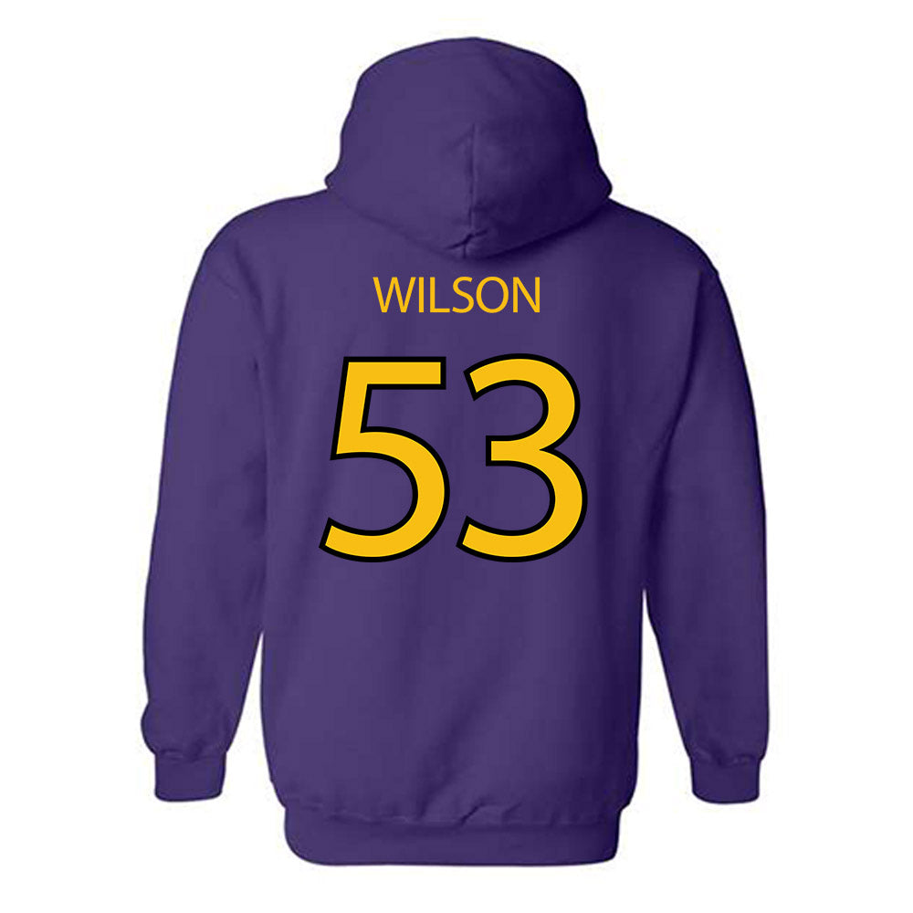 MNSU - NCAA Football : Bryan Wilson - Classic Shersey Hooded Sweatshirt-1