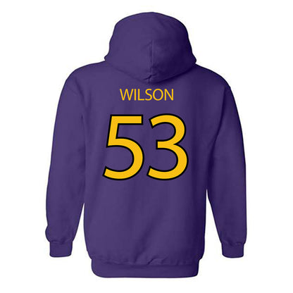 MNSU - NCAA Football : Bryan Wilson - Classic Shersey Hooded Sweatshirt-1