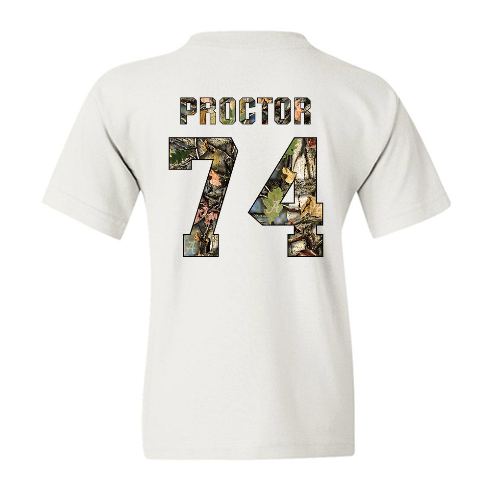 Alabama - NCAA Football : Kadyn Proctor - Youth T-Shirt-1