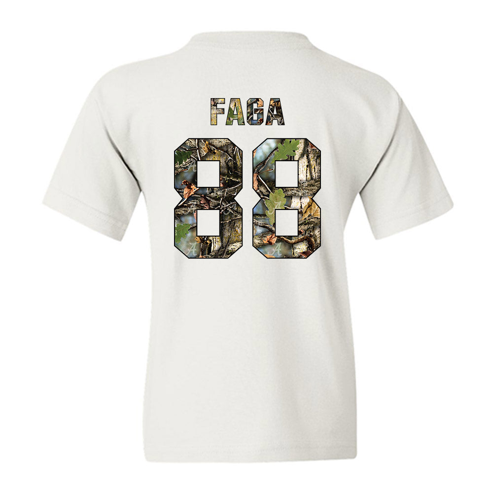 Alabama - NCAA Football : Isaia Faga - Youth T-Shirt-1