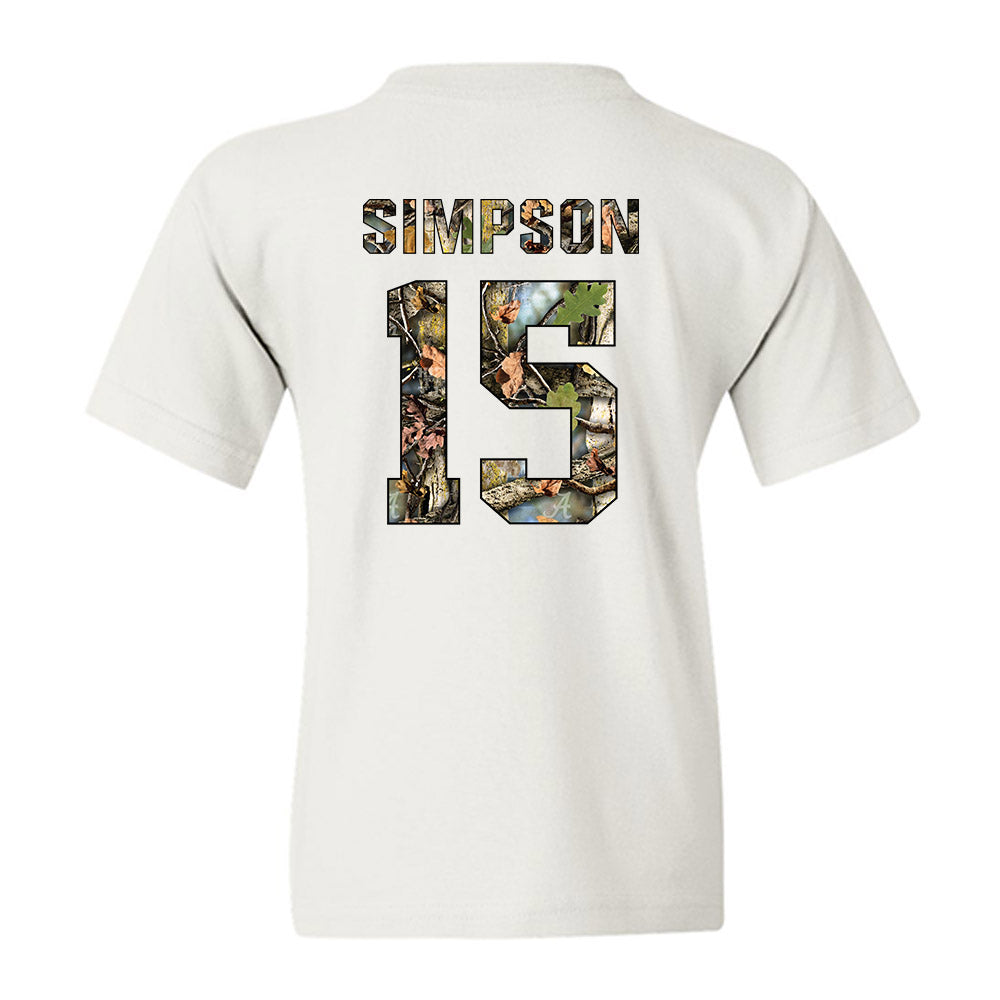 Alabama - NCAA Football : Ty Simpson - Youth T-Shirt-1