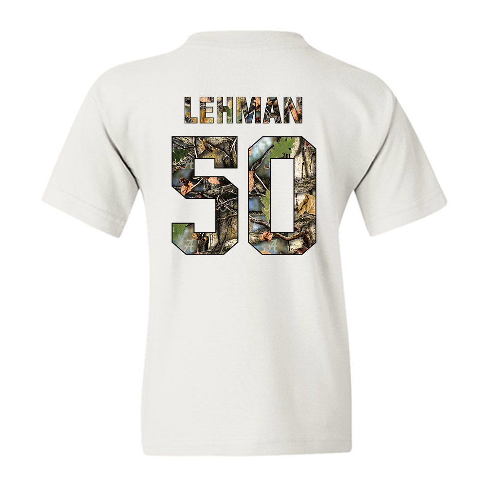 Alabama - NCAA Baseball : Connor Lehman - Youth T-Shirt-1