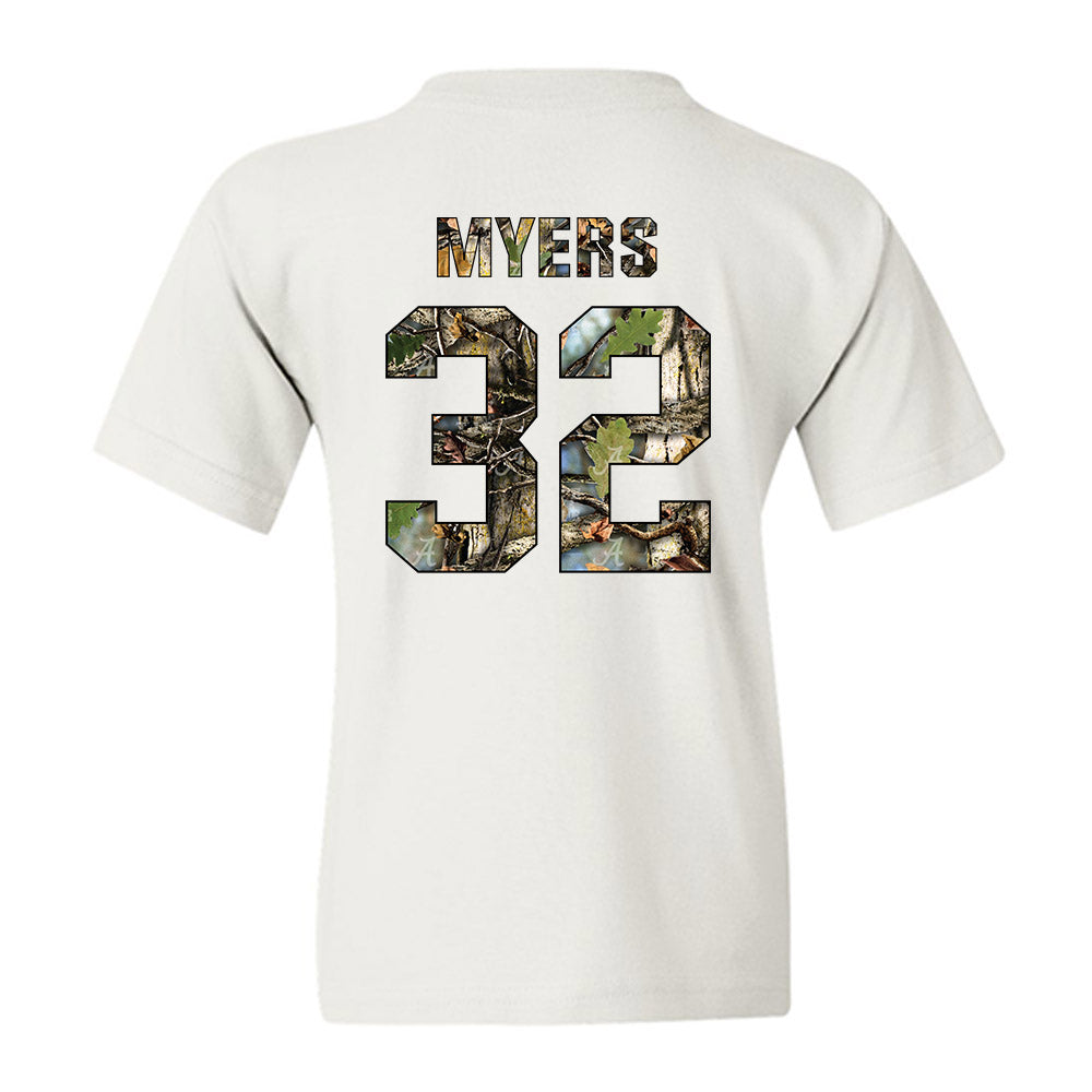 Alabama - NCAA Baseball : Braylon Myers - Youth T-Shirt-1