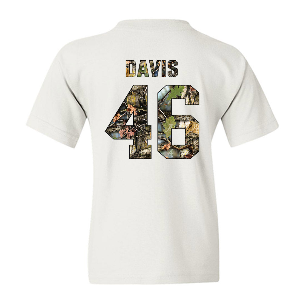 Alabama - NCAA Football : Chase Davis - Youth T-Shirt-1